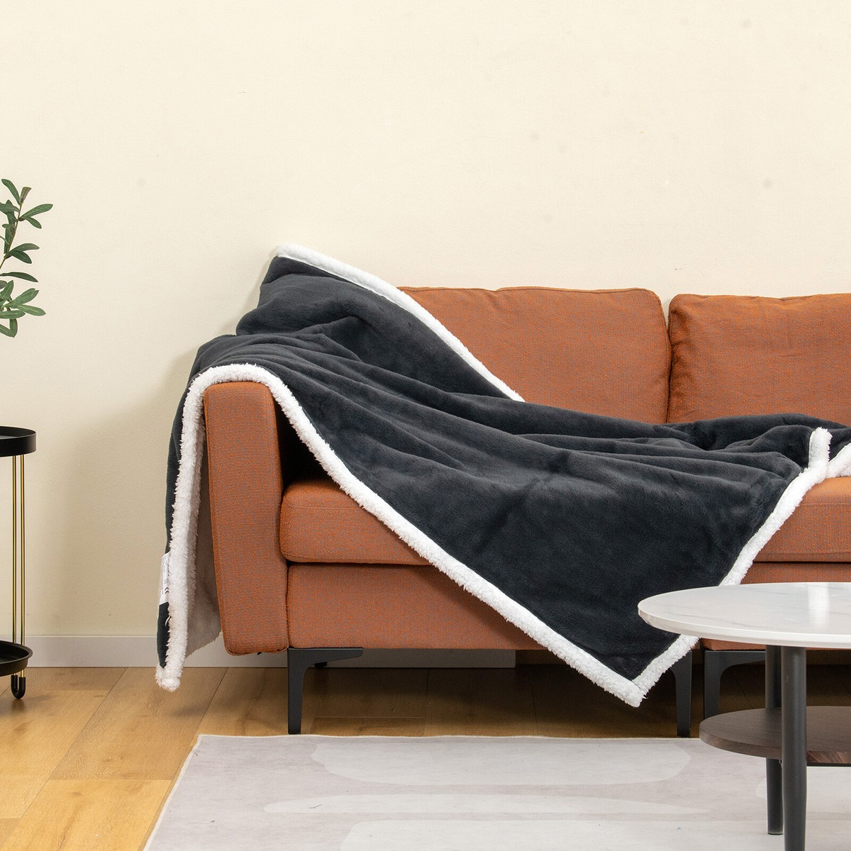 Costway Electric Heated Blanket Throw Washable Winter Warming Double-side  fabric | eBay