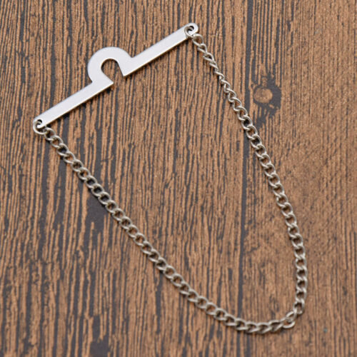 Herren Krawatte Kette Tack Clip Verriegelung Pin Schutz Kupplung hinten sicherer Halter - Bild 8 von 9