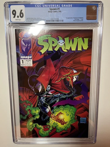 Spawn #1 CGC 9.6 NM+ 1st App. Spawn Todd McFarlane Image Comics 1992 High Grade