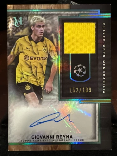 Gio Reyna 2023-24 Topps Museum Collection Autograph Relic /199