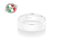Italian Dome Band Ring 925 Sterling Silver 6mm Made in Italy Elegant Classic 7.0