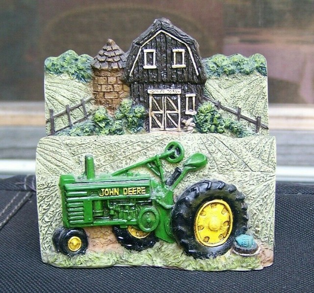 John Deere Business Card Holder Hand Painted . A2 for sale online eBay