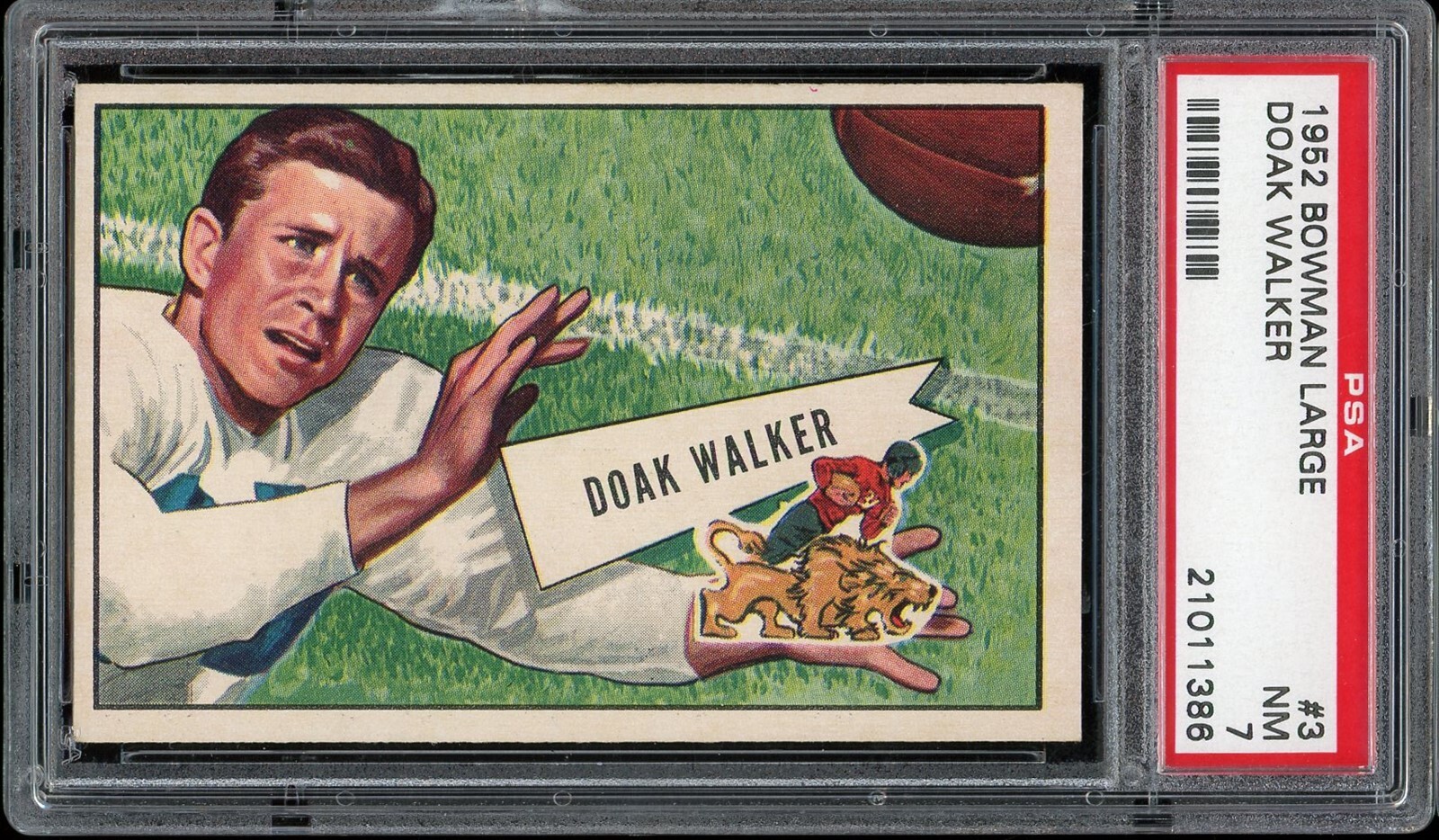 1952 Bowman Large Football #3 Doak Walker PSA 7