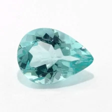 NATURAL BLUE APATITE 6 x 4 MM PEAR CUT VERY NICE COLOR ALL NATURAL F-4469