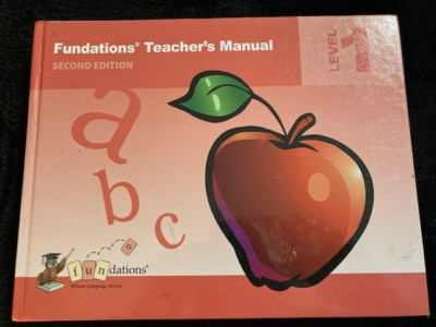 Fundations Teacher's Manual Level 1 Second Edition - Hardcover - VERY GOOD