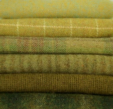 HAND DYED RUG HOOKING WOOL Mill-Dyed ~ "BET YOUR SWEET GRASS" (6-pc. collection)