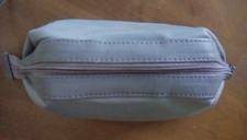 TRAVEL COSMETIC BAG TOILETRY ZIP POUCH MULTI-FUNCTION WOMEN MAKEUP LEATHER CASE