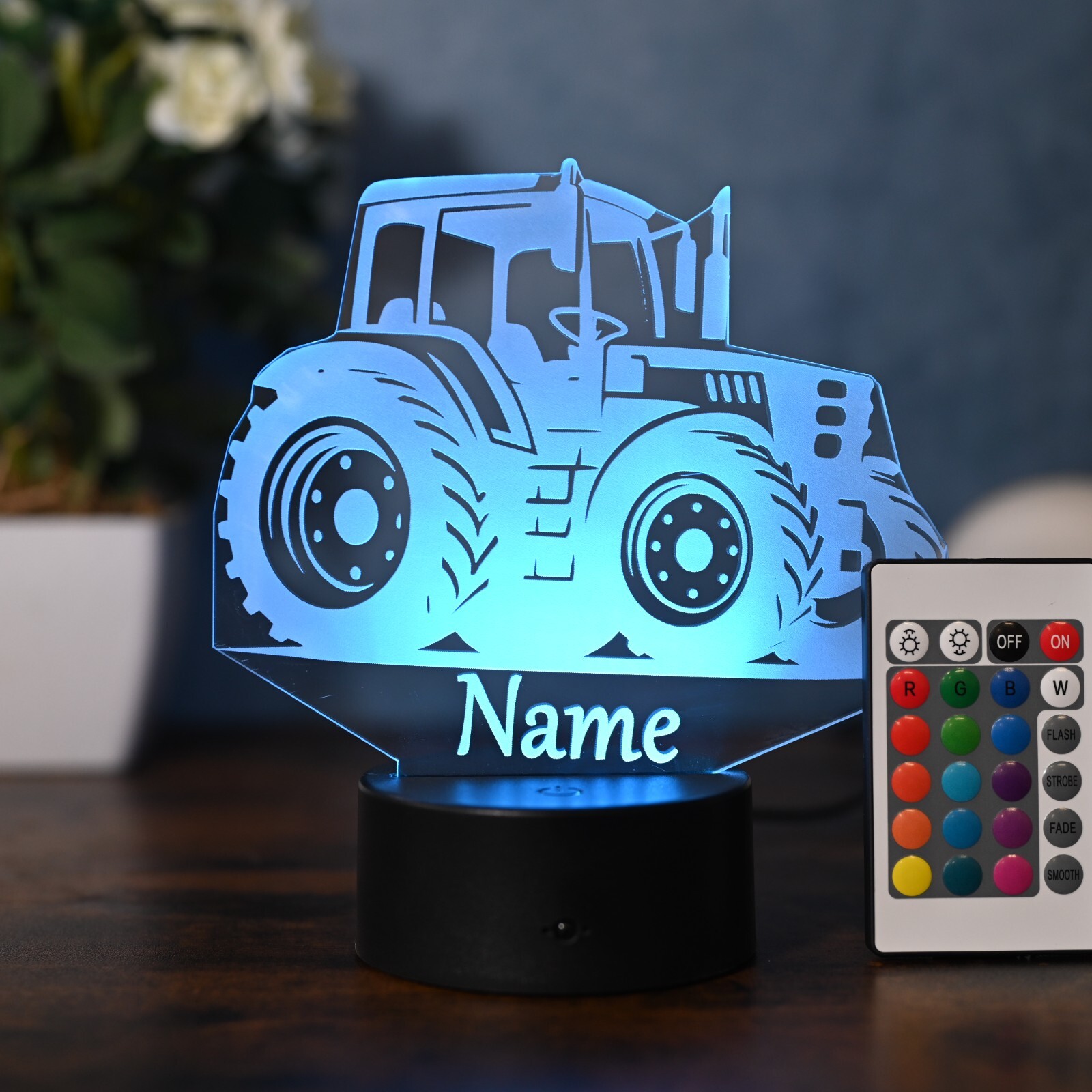 Personalisierbare LED-Traktor Lampe für Traktorfahrer, Traktor Liebhaber