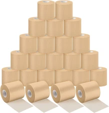 24 Pieces Foam Underwrap Tape Sports Pre-Wrap Athletic Tape Foam Pre Wrap Athlet