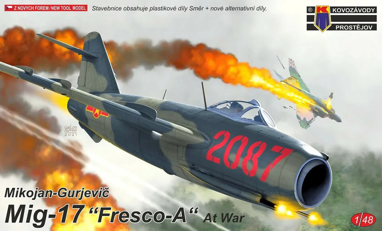 Maquette MiG-17 KP 1/48 résolvant les défauts d'ajustement | Kit Plastique Fresco-A Fluide