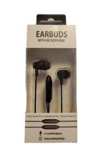 Wired Earbuds w/ Microphone - 3.5mm Headphone Cord - Compatible w/ Most Devices