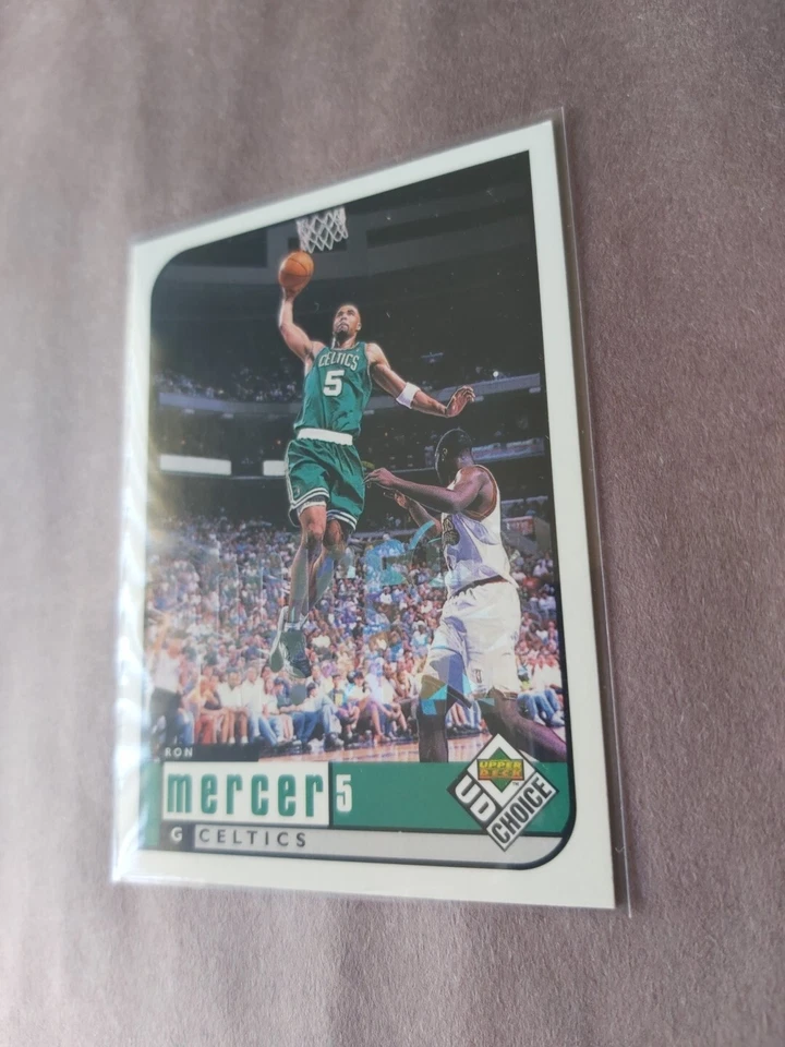 98-99 UD Choice Ron Mercer Choice Reserve Parallel #7 Celtics - Image 3 of 3