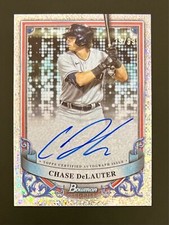 CHASE DELAUTER *AUTO SPECKLE REFRACTOR /99* 2024 Bowman Sterling #PA-CDE