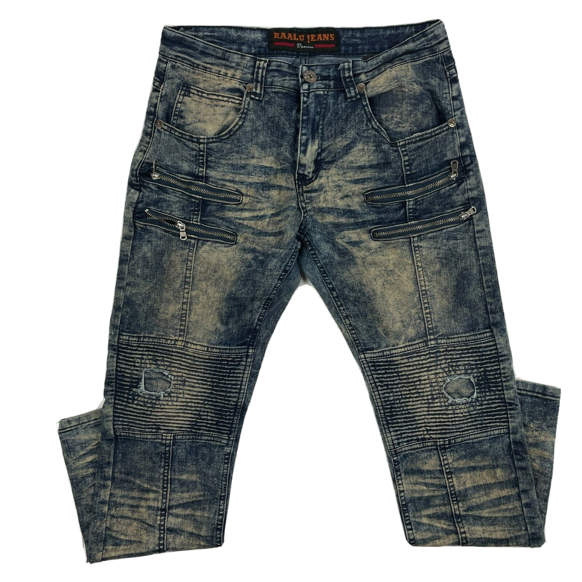 Kaalu Jeans Men's Size 31 x 29 Acid Wash Distressed Stretch Kaalu Jeans Men's Size 31 x 29 Acid Wash Distressed Stretch