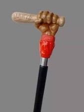 Wooden walking stick hand carved handmade wooden walking cane