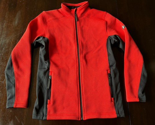 EUC Spyder Jacket Youth XL Long Sleeve Full Zip Pockets Black Red Ski Sport - Picture 1 of 7