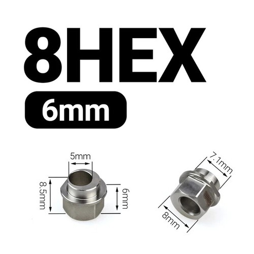 10pcs Eccentric Spacer Mini Eccentric Spacer 5mm Bore 8HEX/10HEX for V Wheel - Picture 9 of 10