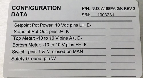 NUS INSTRUMENTS AMS700-AM G3716/K SIMULATOR AUTO MANUAL STATION !NEW IN BOX! - Picture 12 of 12