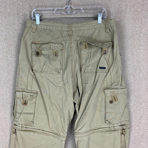 Pantalones cargo PLUGG 34x32 *33x29 años 90 Y2K para hombre paracaidista patinador preppy - Imagen 2 de 13