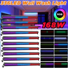 10PCS 336LED RGB Wall Wash Stage Light Bar Color Mixing DMX DJ Party Disco Light