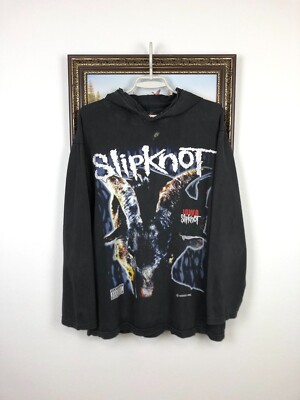 Vintage Slipknot Iowa Over Print Band Rare Jersey Long Sleeve Tee