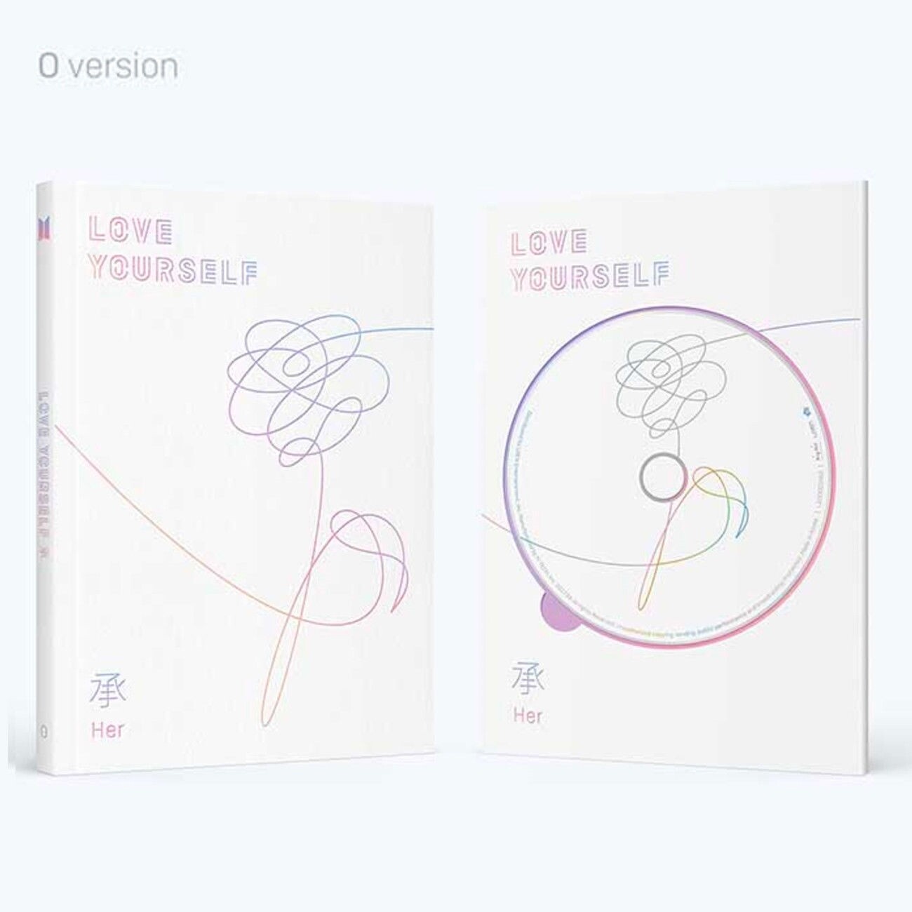 BTS Love Yourself HER 5o Mini Álbum Versión en O CD + libro de fotos + tarjeta de fotos + etc KPOP