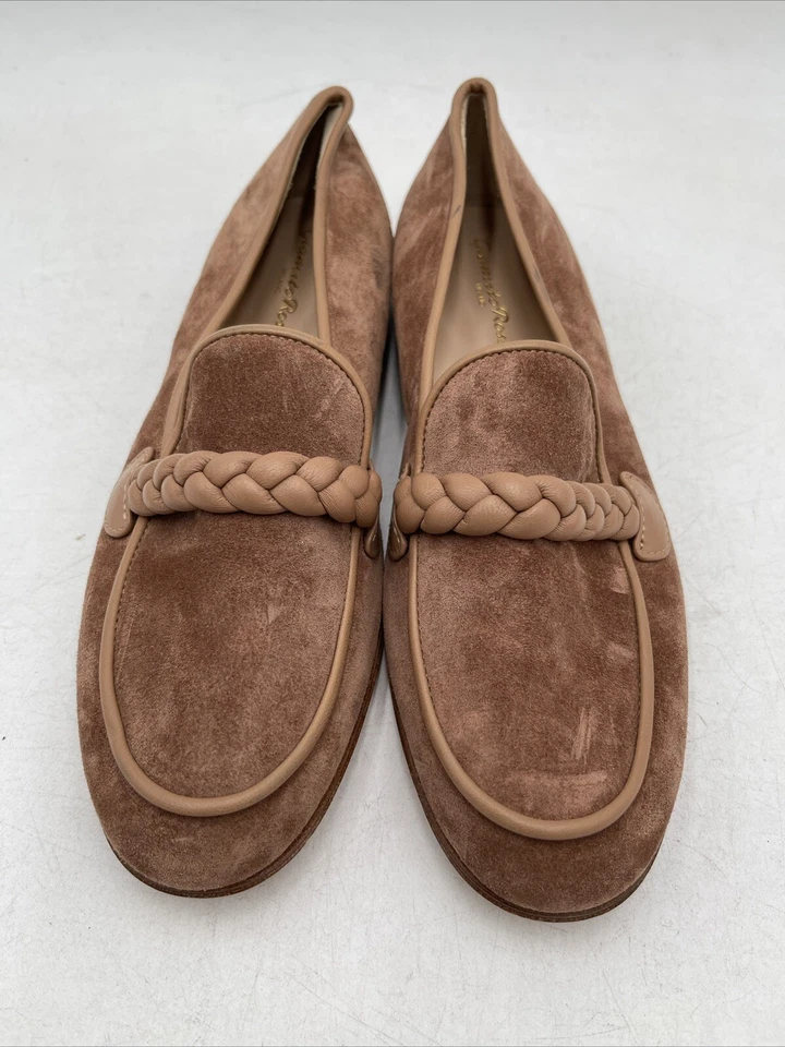 Mocasines para mujer Gianvito Rossi Belem gamuza marrón talla 36 Foto 3 de 4