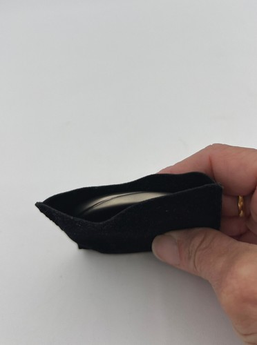 Vintage Cartier Novelty Hand Mirror In Felt Pouch - Picture 11 of 12