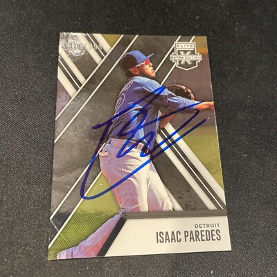 Isaac Paredes 2017 Elite Extra Edition /999 Signed Chicago Cubs Trade