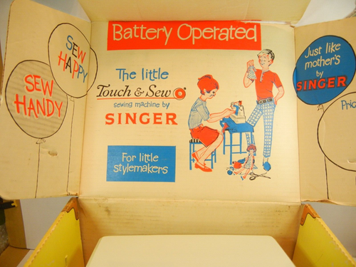 VTG LITTLE TOUCH & SEW SEWING MACHINE BY SINGER 60A3 UNTESTED W ORIGINAL BOX - Picture 13 of 17