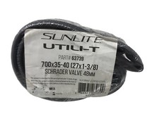 New Sunlite Utili-t Inner Tube 700x35-40 27x1-3/8 Schrader Valve 48mm