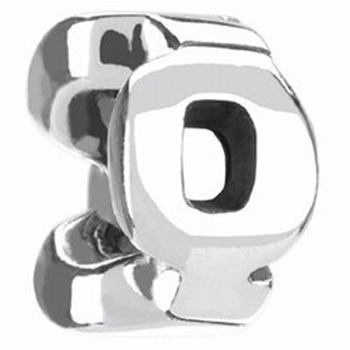 Chamilia T43 Letter Q Sterling Silver Monogram Bead Charm - Fit Pandor, Trollbed