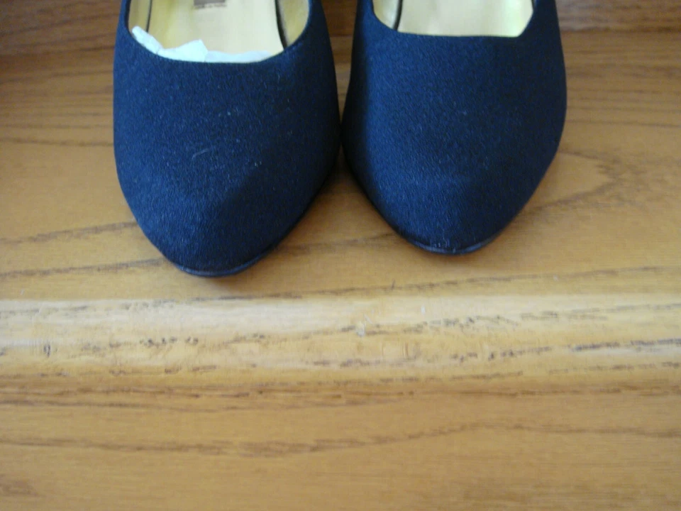 Апостроф римский женщин черная ткань Mary Janes каблуки размер 6,5 М Comp кожаная подошва - Изображение 4 из 4