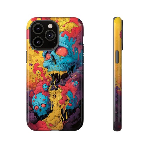 Abstract Liquid Yellow Skull Phone Case for iPhone, Samsung Galaxy, Pixel - 第 26/173 張圖片