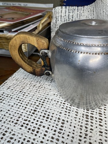 ANTIKE Vintage N.C. JOSEPH LTD. Aluminium Teekanne STRATFORD ON AVON England J106A