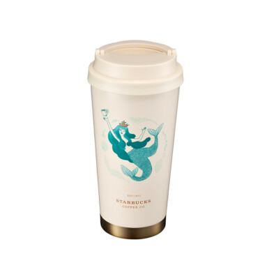 Starbucks Tumbler Anniversary Blue siren Mermaid 13oz Elma Stainless steel cup
