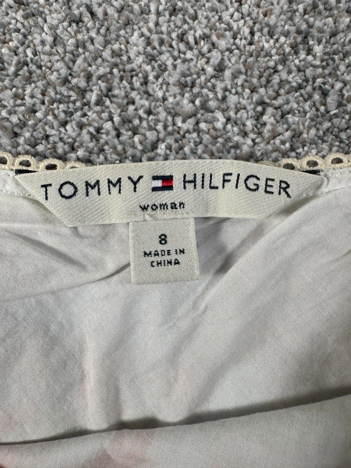 Falda Tommy Hilfiger Talla 8 Cachemira Delicada Encaje Y2K De Colección Clásica Chic Dinero Antiguo Foto 4 de 4