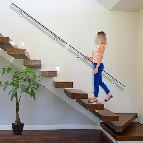 Edelstahl Geländer Wand Handlauf Treppe Haltegriff Balkongeländer Innen & Außen - Bild 9 von 19