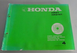 Teilekatalog / Ersatzteilliste Honda Rasenmäher HR 21 / HR 21 K1 Stand 1980