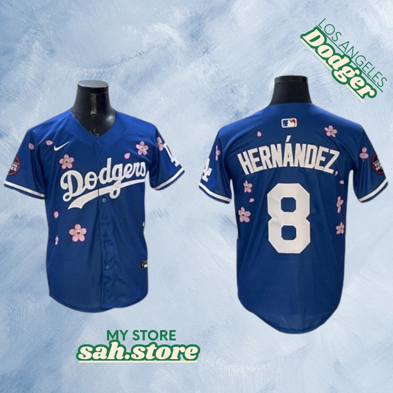Los Angeles Dodger #8 Kike Hernandez Blue TokyoSeries Cool