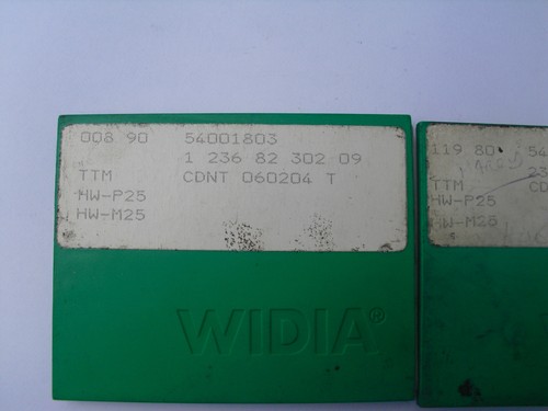 15 off Widia carbide inserts CDNT 060204 T TTM P25,M25 ( cdnt060204 06 02 04 - Picture 2 of 2