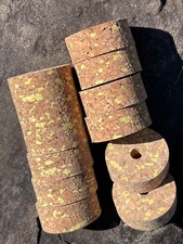 Cork Rings 36 Premium Sunshine Yellow Burl,  ...