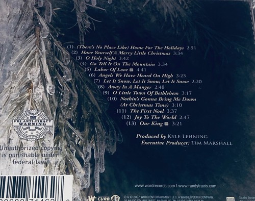 Randy Travis Songs For The Season Christmas Music1 Album CD 3TT - Picture 2 of 4