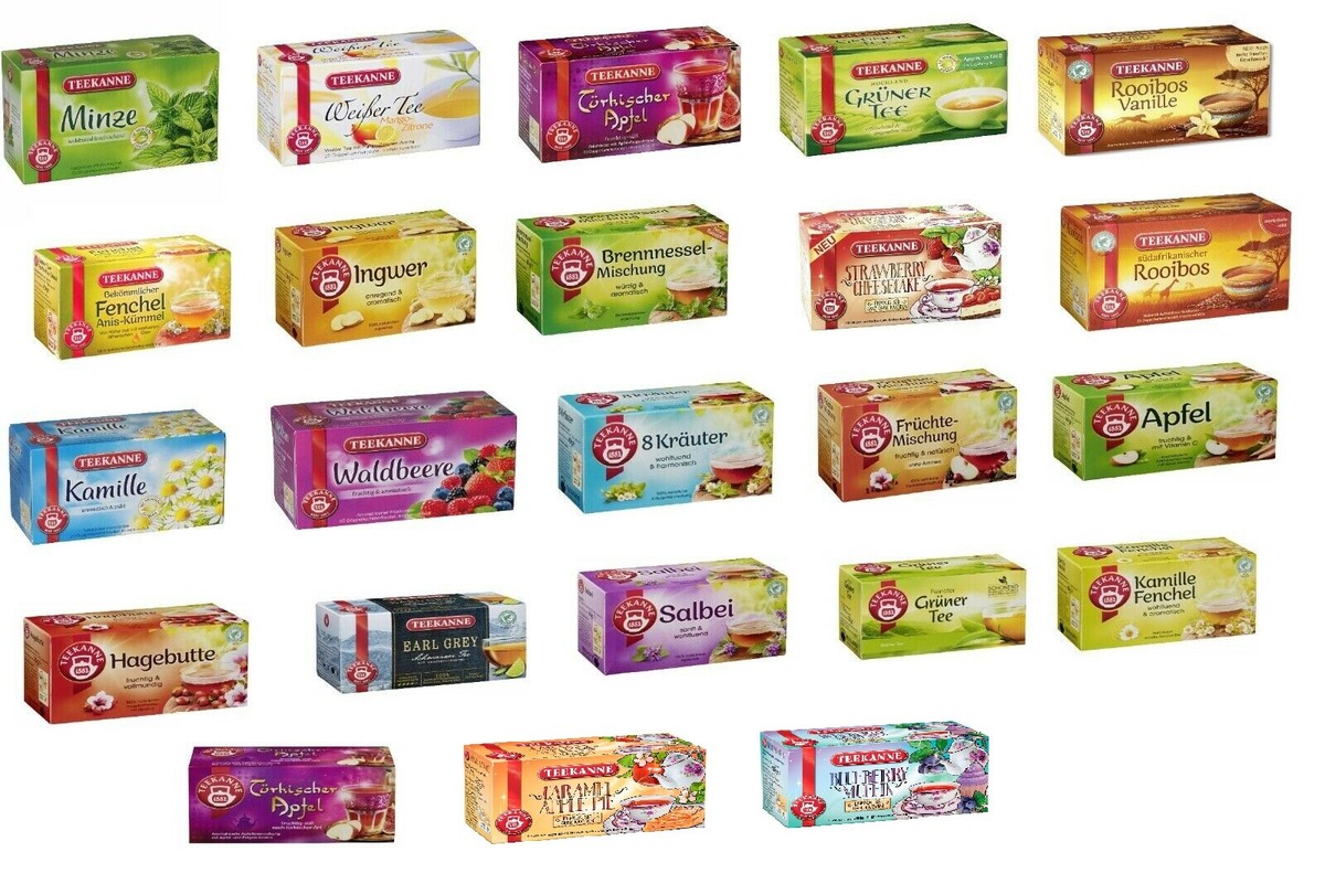 Teekanne Tea 23 Flavor to choose ! 20 Bags per Box - Tea from Germany New