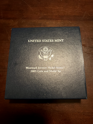 United States Mint Westward Journey Nickel Series 2005 Coin And Medal Set Toned - Picture 2 of 2