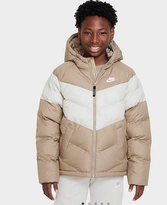 nike puffer jacket white