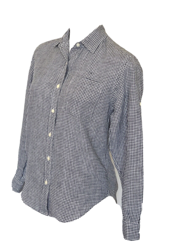 Jones New York Women 100% Linen Blouse Size PP Color Black and White –New - Picture 3 of 9