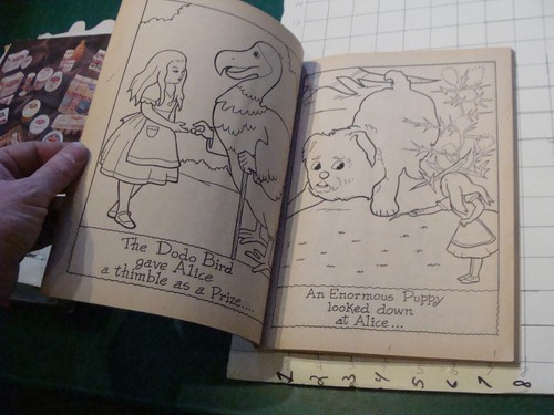 LIBRO PARA COLOREAR ALICIA EN EL PAÍS DE LAS MARAVILLAS Waldman 1964 de colección una o dos páginas coloreadas - Imagen 7 de 8