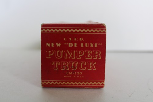 Vtg 1950's California Moulders Plastic De-Luxe Fire Pumper Toy w/ Box, CM-130 - Picture 22 of 24