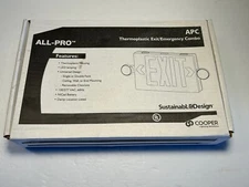 All-Pro Thermoplastic Exit Emergency Combo Cooper Lighting (Model: APC7R)